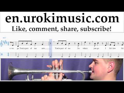 How to Play Trumpet Shakira Can't Remember to Forget You Part#2 Melody School Learn Class Course