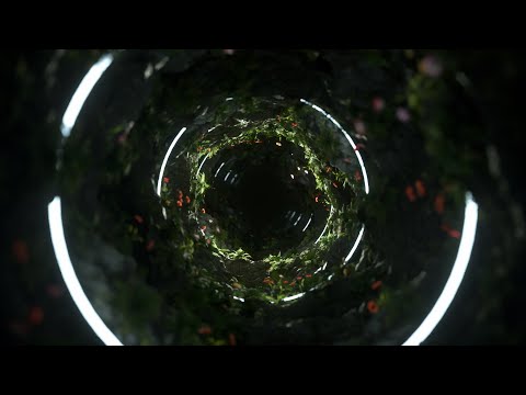 C4D + Octane Timelapse \\ 220124 Cave Tunnel