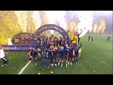 FRANCE CHAMPIONS 2018 Tous les buts finale, 1/2, 1/4 et 1/8 Champs-Élysées Paris remise de coupe