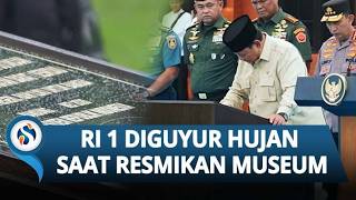 Momen Presiden Prabowo Kehujanan demi Tanda Tangani Prasasti Peresmian Museum Seskoad di Bandung