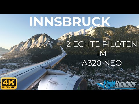 2 ECHTE PILOTEN 1 COCKPIT nach INNSBRUCK, echte Verfahren VATSIM LOWI MSFS2020 4K DEUTSCH 2021