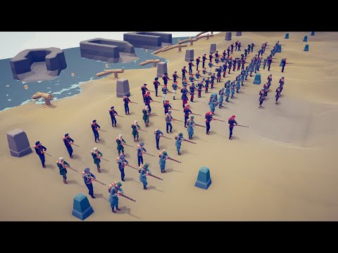 100x FRENCH SOLDIERS vs GALACTIC REPUBLIC | Totally Accurate Battle Simulator - TABS