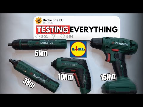 Parkside cordless screwdrivers from Lidl - Parkside! Models: PAS, PARS, PASS, PBSAE 4V & 12V