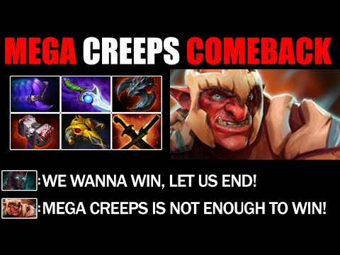 Mega Creeps Comeback By Troll Warlord - Epic Battle Fight Immortal Rank Dota 2
