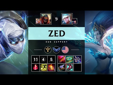 Zed Support vs Janna - NA Diamond Patch 25.18