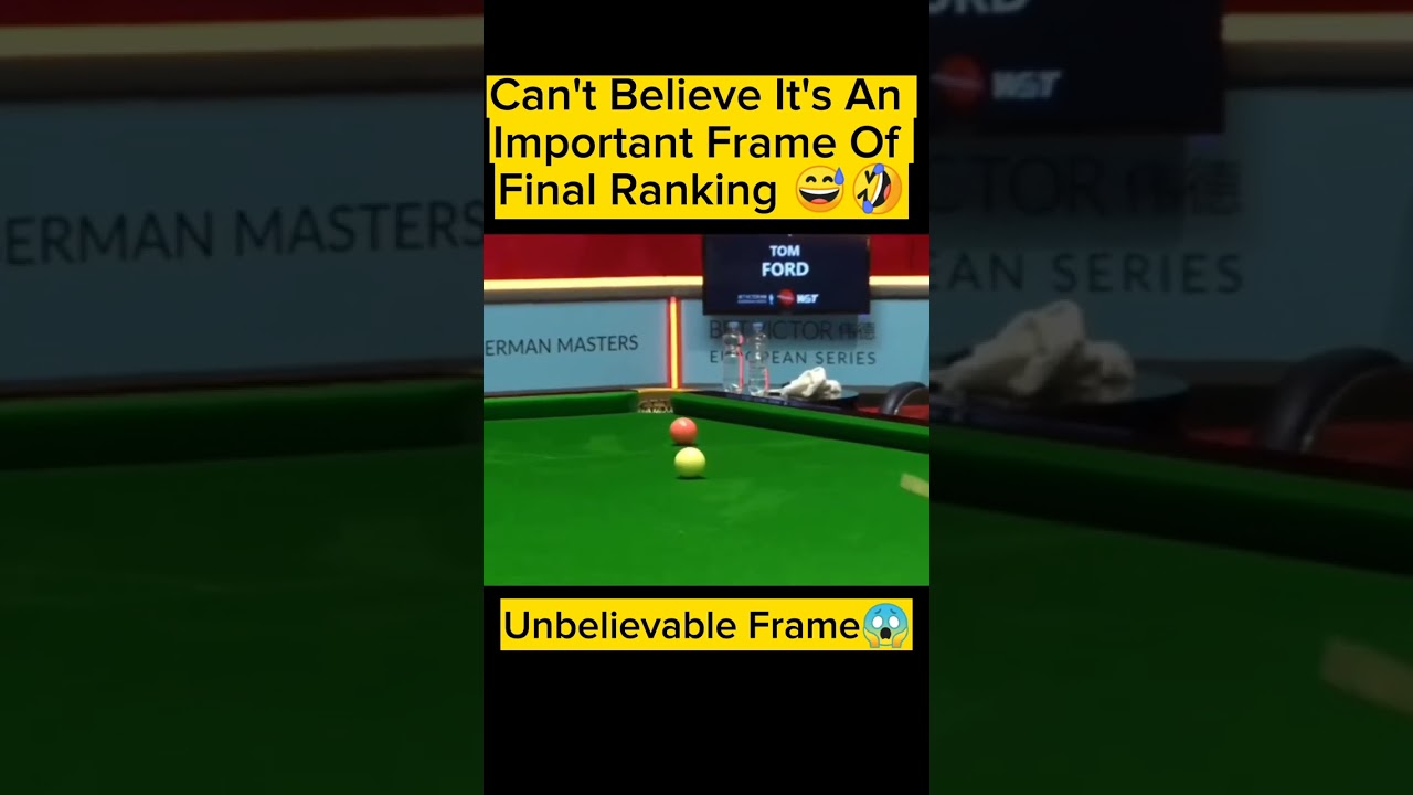 😂 You Can't Write This! The Most Hilarious Moment in a Final Ranking Frame! 🤣
