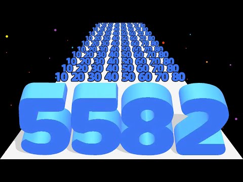 NUMBER MASTER : Number Run Game - Level Up Number Run Race Stack Master Max Level ASMR Math Games