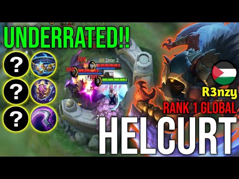 Underrated Hero!! Helcurt Best Build And Emblem || Top 1 Global Helcurt By R3nzy || MLBB