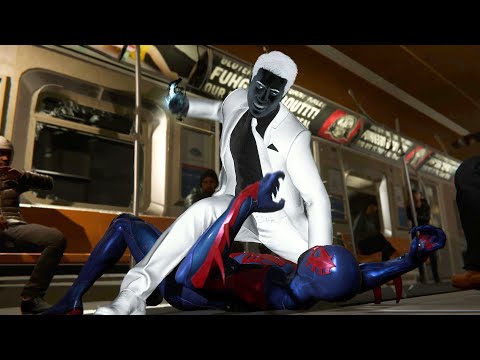 Spider-man vs Mr Negative Train fight • Spider-man 2099 • Marvel's Spider-man remastered Pc