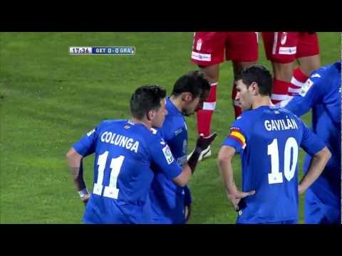 Gol de Juan Rodríguez (1-0) en el Getafe CF - Granada CF - HD