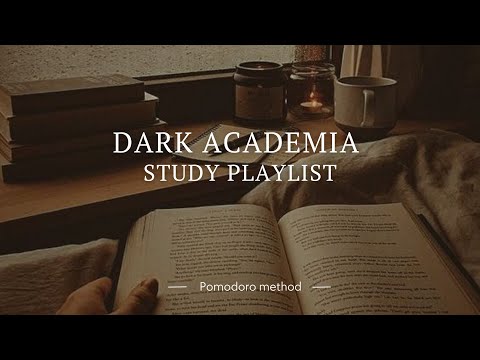 Dark Academia Study Music | Pomodoro 25/5 🔔 2 hrs