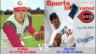 4/18/64 - Cincinnati Reds (Maloney 23-7, 2.77) vs Los Angeles Dodgers (Koufax 25-5, 1.88)