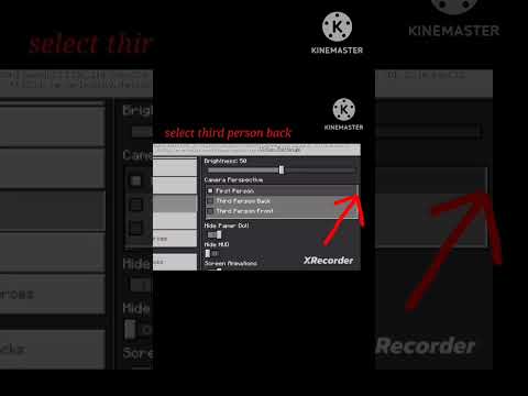 how change camera angle in Minecraft?