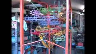 Rolling Ball Sculpture Hand Operated With Multiple Tracks 'Organised Chaos'