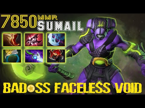 Dota 2 7850 MMR SUMAIL Faceless Void /SICK BUILD /offlane Carry Void / Rated Game / Dat dota /