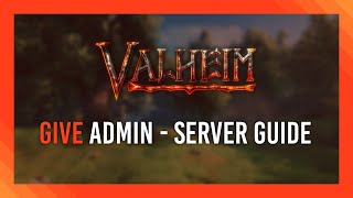 Give Admin & Run commands | Valheim Dedicated Server