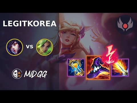 MID.GG: [ LegitKorea ] Ahri BOT vs Zeri | NA GRANDMASTER | LOL Season 2025