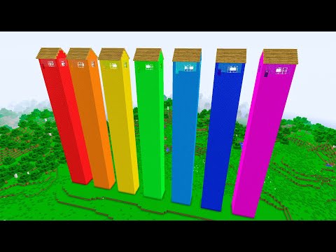 ISMETRG VS RENKLİ UZAY KULE EV! 😱 - Minecraft