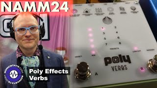 Video thumbnail for NAMM 2024: Poly Effects - Verbs - Convolution Reverb Pedal by sonicstate