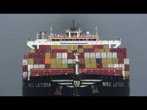 Huge Collection of Mega Containerships in Rotterdam 2022 (4k) - Part 1
