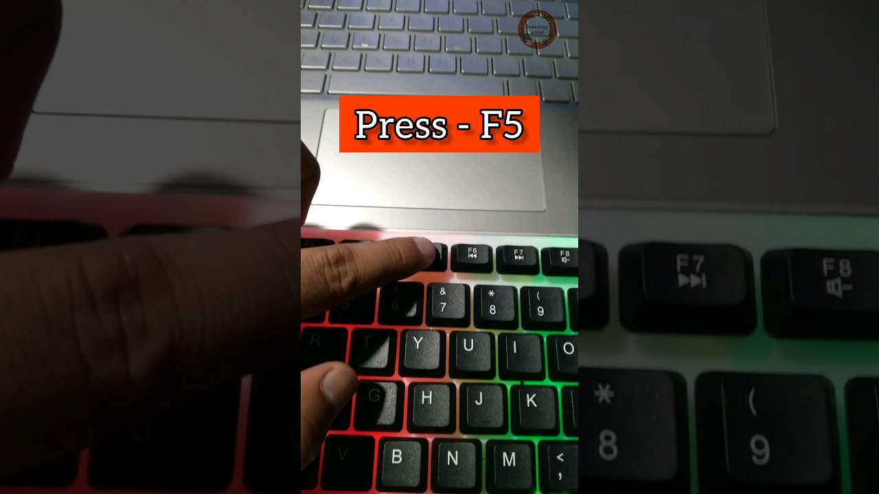 Computer refresh shortcut key #shorts #refresh #computer #viralshort