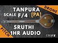 Tanpura Sruthi - Drone - F Scale or 4 Kattai - Pa (Panchamam/ Pancham) - 175Hz