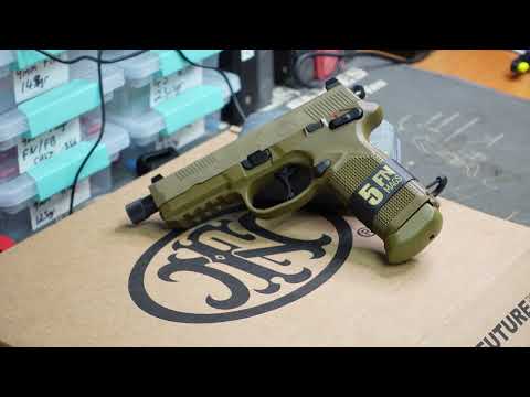 FN FNX45 TACTICAL FDE Unboxing and table top review