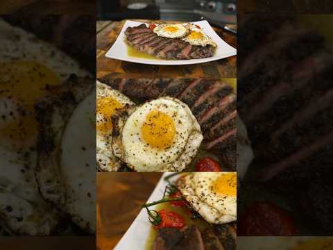 Elevate your breakfast game with CJ Frazier's Next Level Steak and Eggs! 🥩🔥