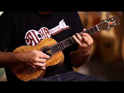 Corey Fujimoto samples a new Moore Bettah Koa Tenor