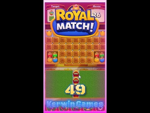 Royal Match Level 49 - Hard Level - No Boosters
