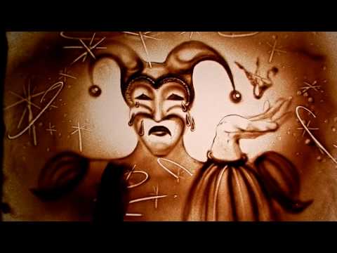 History of the Clown. Sand Art - Svetlena Vadko.
