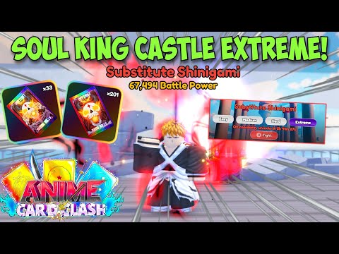 (CODES) Beating The NEW Extreme Bleach Story Map In Anime Card Clash!