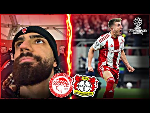 WHAT A CRAZY ATMOSPHERE FROM PIRÄUS 🔴⚪️ | OLYMPIAKOS PIRÄUS vs BAYER LEVERKUSEN | STADIONVLOG