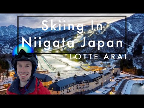 Skiing In Japan At Lotte Arai / ロッテアライで日本のスキーを楽しんだ［字幕あり］