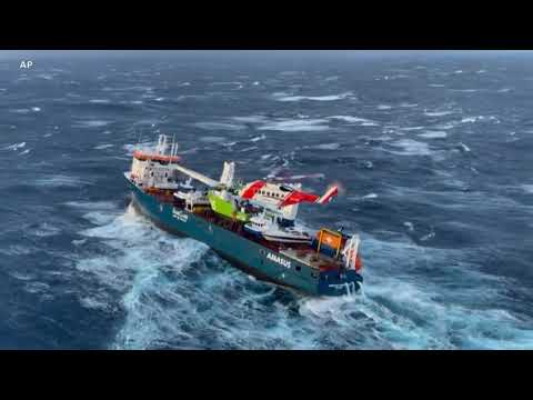 Norwegian Coast Guard Rescues Crew of Dutch Cargo Ship - Eemslift Hendrika