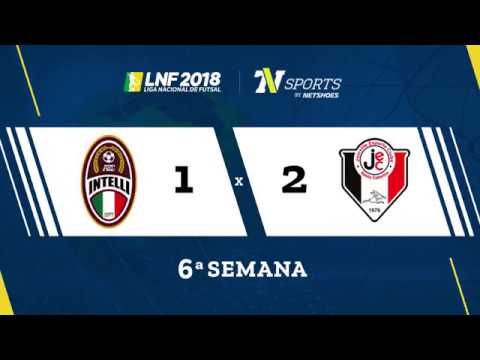 LNF2018 - Intelli 1 x 2 Joinville - Gols - 6ª Rodada