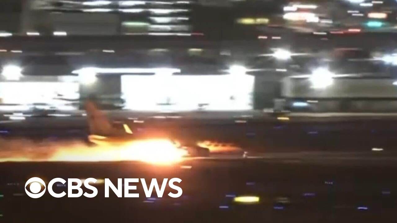 DHL cargo plane fire at LAX