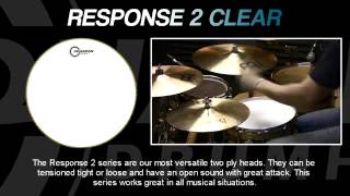 Video thumbnail for Aquarian Heads - Response 2 Clear Drumheads by GH Music Australia