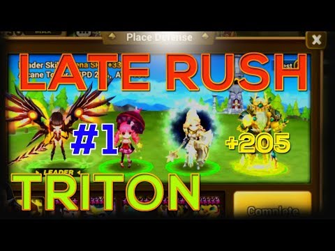 [ENG SUB] Testing New Triton on Arena Defense, Late Rush Hour Arena - Summoners War Indonesia