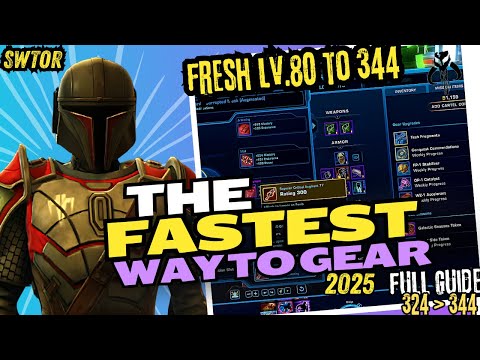 SWTOR: Blaze to 344 Gear - Top 2025 Guide for Fresh 80s!