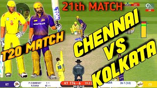 IPL 2020-CHENNAI SUPER KINGS VS KOLKATA KNIGHT RIDERS 21TH MATCH IN Real Cricket™ 20 | CSK VS KKR