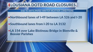 La. DOTD announces road closures