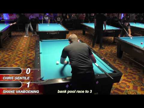 Shane Van Boening v Cristopher Gentile ᴴᴰ 2017 Derby City Classic 9-ball Banks R6