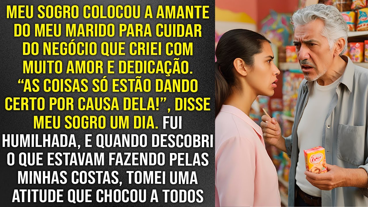 Meu sogro me tirou do meu próprio negócio e colocou a amante do meu marido no meu lugar. Mas resolvi