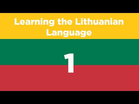 Learning The Lithuanian Language - Part 1 🇱🇹