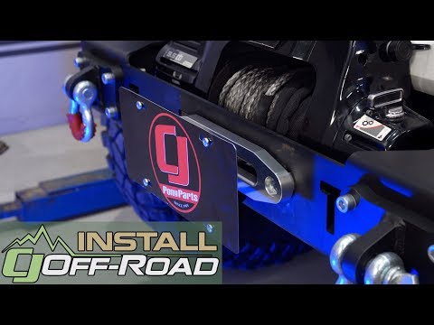 Winch Mounted Hawse Fairlead STO N SHO License Plate Bracket Installation