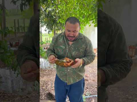 Frango de capoeira finalizado