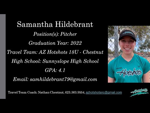 Samantha Hildebrant Softball Skills Video - 2022 Pitcher