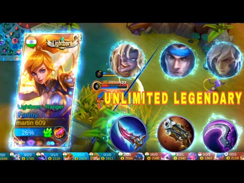 FANNY UNLIMITED LEGENDARY BEST BUILD 2023 | FANNY NEW BUILD | FANNY MLBB