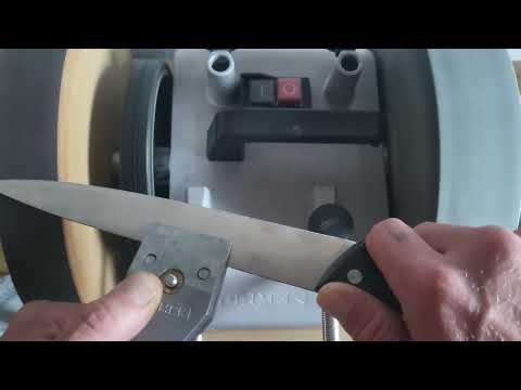 Tormek T8 mit dem SG-250 UND Lederrad mit 0,25 mų Diamant. Novelle X40Cr13 Stahl. ca 5 min